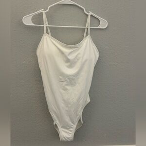 GAP Women’s White Spaghetti Strap Swimsuit, sz L, NWOT